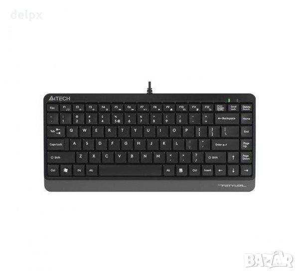 Клавиатура FK11, кирилица, мини, черна, USB, 1,5m, снимка 1