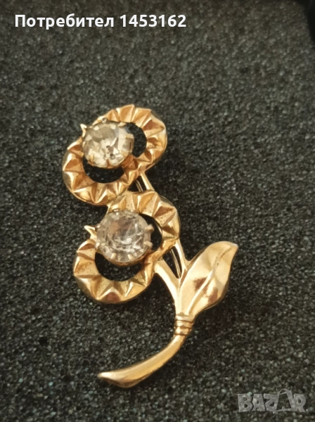 Руска старинна брошка, снимка 1