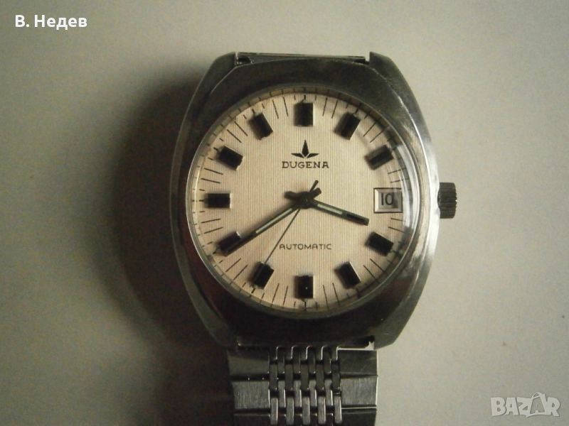 DUGENA, automatic, 36,5 mm, PUW 1561, 25 jewels, Pfortzheimer, Germany, снимка 1