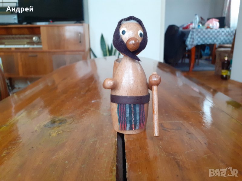 Стара дървена фигурка #2, снимка 1