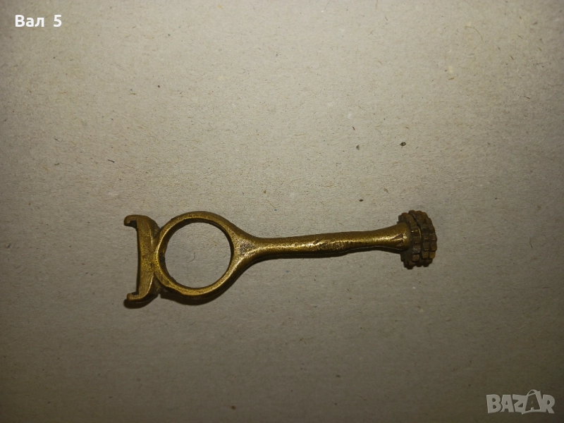 Стар бронзов екстрактор , гилзоуловител , шомпол за пушка, снимка 1