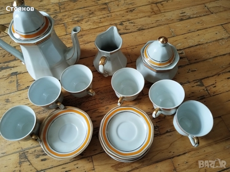 Наградни стъклени чаши.Порцеланови чаши за кафе на китка, снимка 1