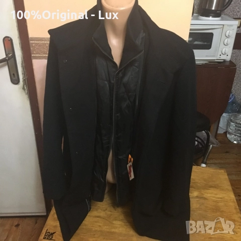 Lindbergh-Denmark-Вълна-мерино-Бизнес палто-2ХЛ