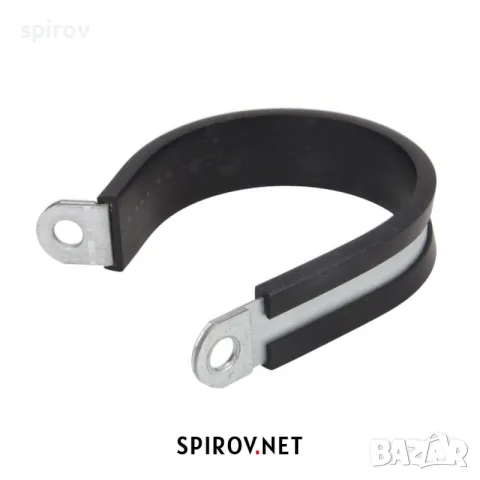 P‑скоба за кабели и маркучи метална с гумена подложка (6–70 mm), снимка 12 - Части - 55733432