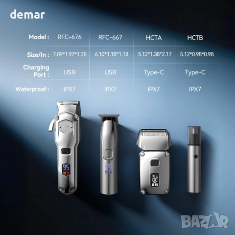 Jack & Rose професионален комплект за груминг 4 в 1 за мъже, снимка 8 - Машинки за подстригване - 51890452