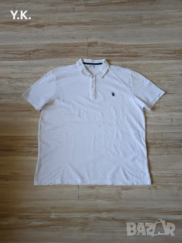 Оригинална мъжка тениска с яка U.S. Polo Assn.