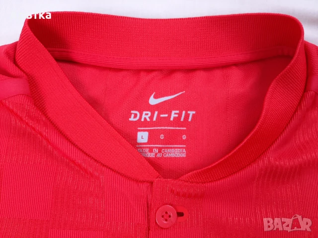 Nike Tennis Court Advantage - Оригинална мъжка тениска с яка р-р L, снимка 8 - Тениски - 51019706