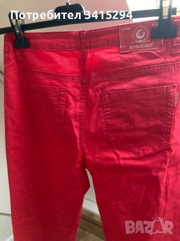 Червен панталон , снимка 2 - Панталони - 37094813