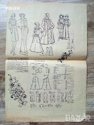 Приложения/кройки от стари списания - 1976,77г., снимка 5 - Колекции - 54279565