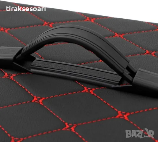 Черно с червено органайзер за багажник кутия за съхранение 40x30x30 см, снимка 4 - Аксесоари и консумативи - 50074427