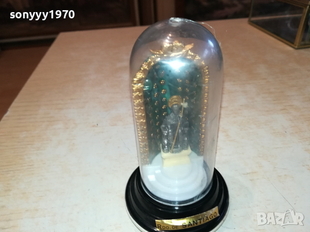 АНТИКА ОТ ФРАНЦИЯ-ФИГУРА СВЕТЕЦ 1303241550, снимка 3 - Антикварни и старинни предмети - 44746155