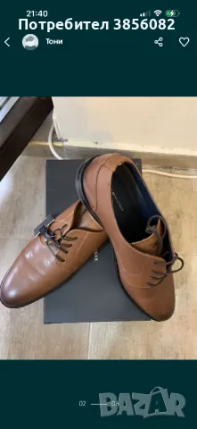 Tommy Hilfiger кожени обувки 46 номер, снимка 2 - Официални обувки - 47526589