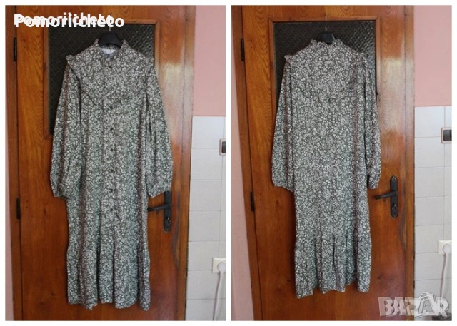 Нова макси рокля с етикет, интересен модел, вискоза, Primark, снимка 5 - Рокли - 54127381