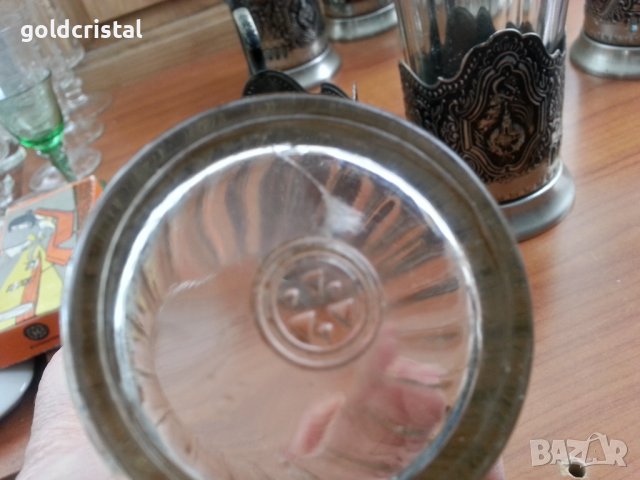 Руски посребрени стакани подстакани мнц, снимка 14 - Антикварни и старинни предмети - 36623676