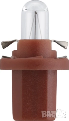 Крушка PHILIPS 24V 1,2W BX8,5D BROWN №24032CP