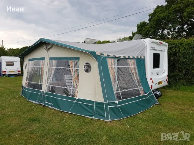 Форселт за каравана Isabella Capri Lux Green. Размер 1050см (1036-1060см) земя-земя.