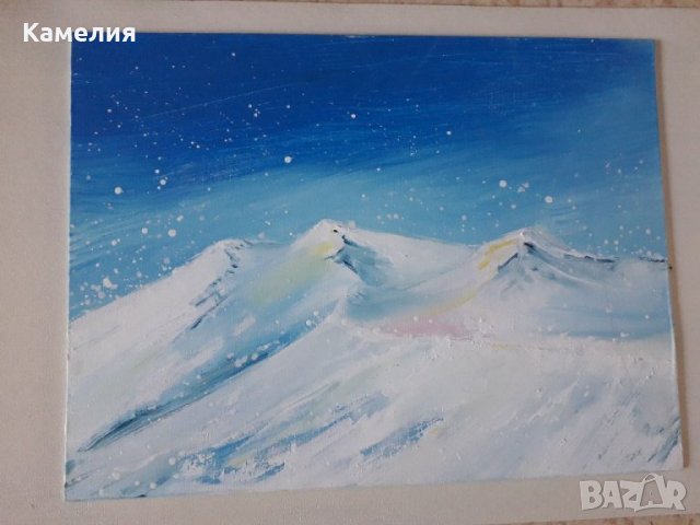 Картина: "Снежна Рила", снимка 2 - Картини - 30861617