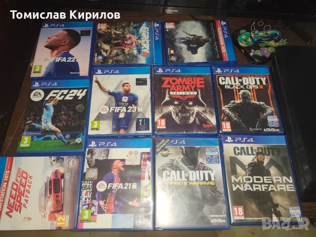 Продавам ps4 pro 1tb с два джойстика зарядно и всички игри от снимкатата , снимка 2 - PlayStation конзоли - 54220078