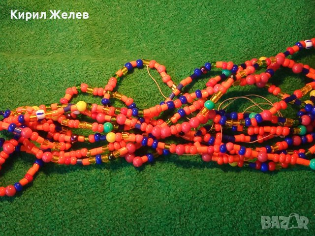 ПЪСТРО СТАРО ТУАРЕГСКО МЪНИСТЕНО КОЛИЕ ТРАДИЦИОННО 2276