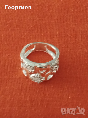 Бижутерия посребрена с родиево покритие по 10 лв.брой., снимка 6 - Пръстени - 44555971