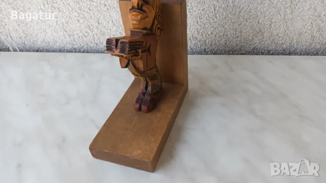 Дърворезба,фигура,стопер за книги, снимка 3 - Други - 48037992