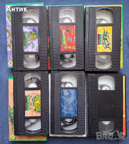 Лот Видеокасети VHS Костенурките Нинджа Том и Джери , снимка 2 - Други жанрове - 54183587