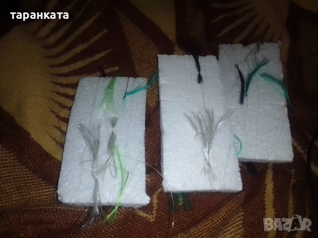 чепарета за чернокоп и за костур с дълго рамо куки 10 броя и ламета 