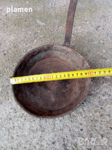 Стар меден тиган, снимка 2 - Антикварни и старинни предмети - 31599727