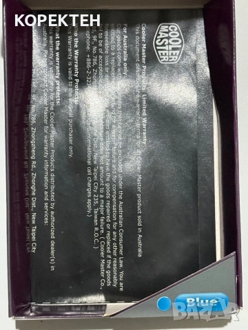 Вентилатор Cooler Master 80mm 3pin Син LED, снимка 9 - Други - 53331969