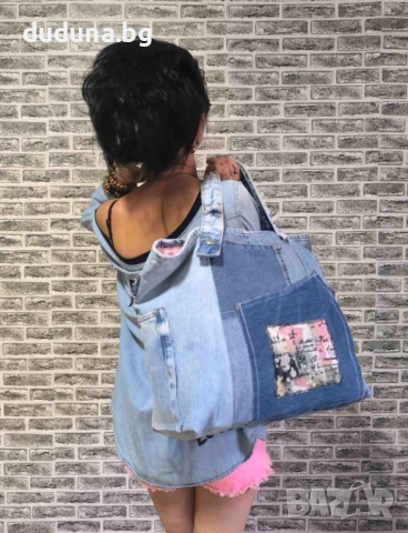Страхотна дънкова дамска чанта, нов модел на duduna.bg!