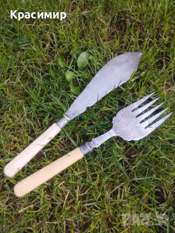 Викториански посребрени прибори. 📐Нож/шпатула 28 см 📐Вилица 24,5 см 💰 20 лв. за бр./ЗАЕДНО за 30 