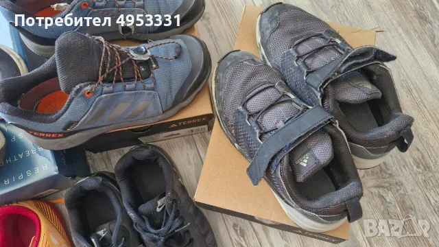 Голям ЛОТ маркови детски обувки: Adidas Terrex, Nike, Geox, Kipsta (използвани), снимка 6 - Детски маратонки - 56136955