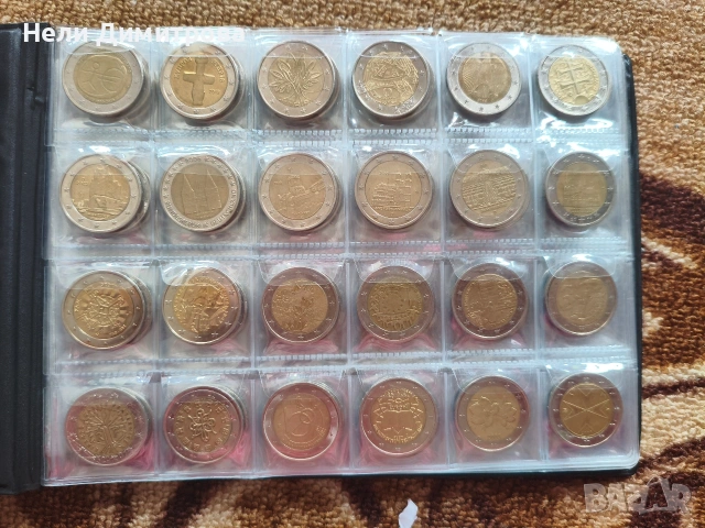 42 броя евро монети с различни гърбове , снимка 2 - Нумизматика и бонистика - 53887080