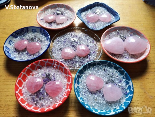 2 сърца от розов кварц за любов., снимка 5 - Други - 24749744