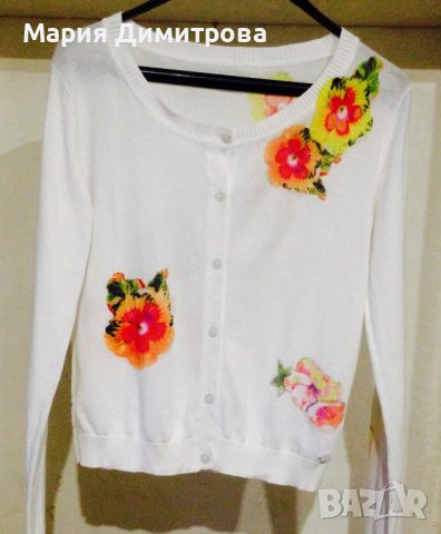 ARMANI JEANS жилетка/блуза с флорални мотиви Оригинал 