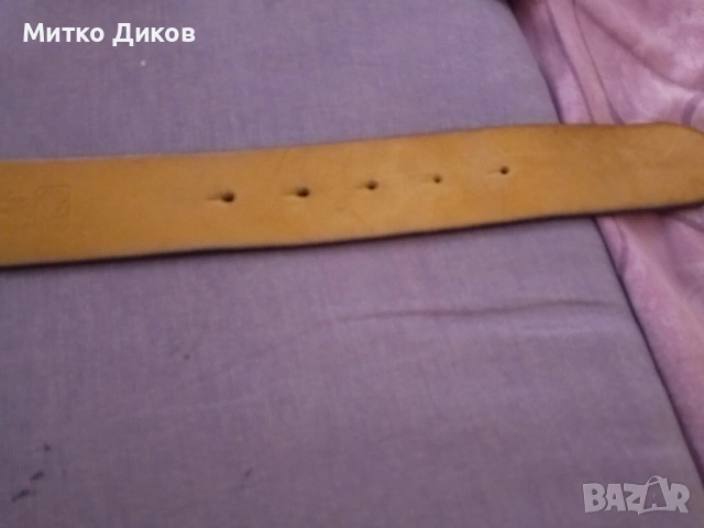 La Martina оригинален колан естествена кожа с масивна метална тока 107 см на 4 см, снимка 9 - Колани - 54244660