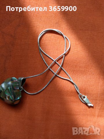 Дамско колие с камъни, сребърно,сърце, снимка 3 - Колиета, медальони, синджири - 42662476