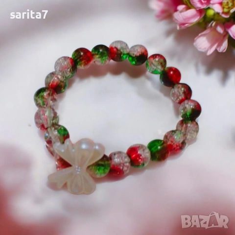 гривна Магия с красива перлена панделка 🎀, снимка 5 - Гривни - 53179816