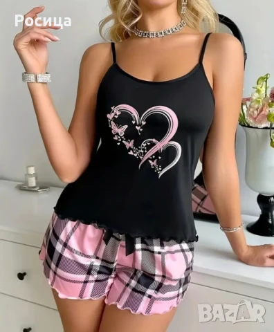 Дамски комплект пижама от две части М размер ново 