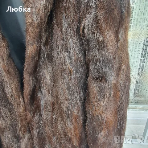 Дамско палто, естествен косъм, снимка 4 - Палта, манта - 56247067