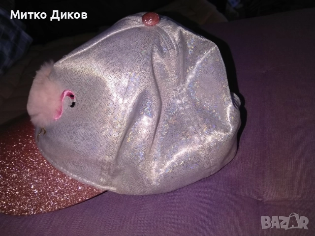 Бродирана шапка женска фламинго регулируема нова маркова на Уалкики, снимка 3 - Шапки - 51554195