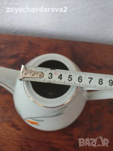 БЪЛГАРСКА ПОРЦЕЛАНОВА КАНА ОТ СЕРВИЗ, снимка 8 - Сервизи - 49004042