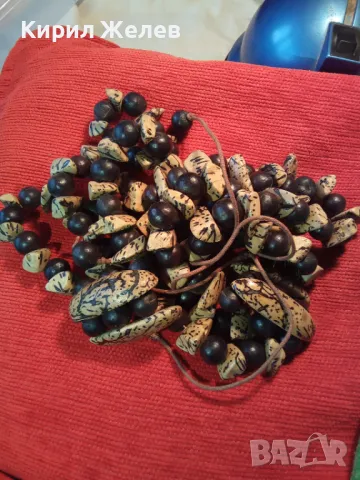 ЕКЗОТИЧНА ЕТНО АРТ ОГЪРЛИЦА от ПОЛУСКЪПОЦЕННИ КАМЪНИ и ТРОПИЧЕСКИ ЗЪРНА 25906, снимка 8 - Колиета, медальони, синджири - 47219561