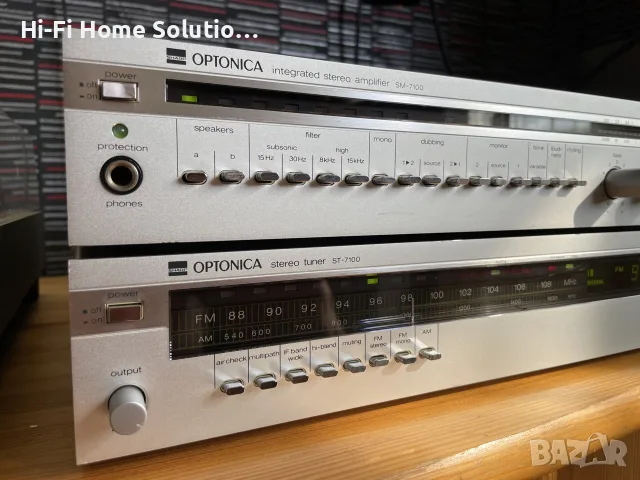 Отлични OPTONICA / SHARP Amplifier & Tuner 
, снимка 2 - Ресийвъри, усилватели, смесителни пултове - 56152787