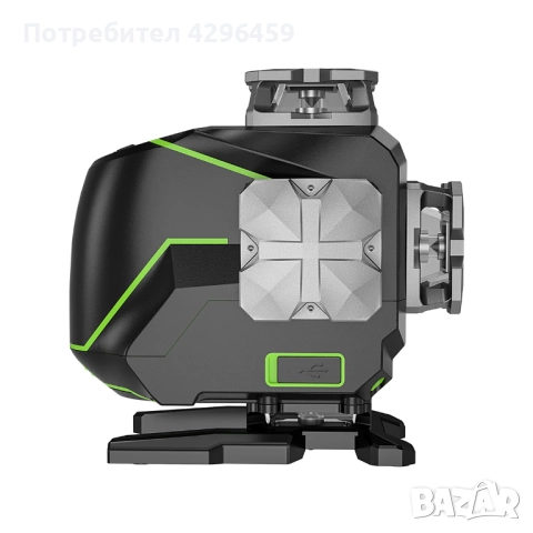 Лазерен нивелир Huepar S04CG, 16 зелени линии 4D, снимка 4 - Измервателни инструменти - 52159751