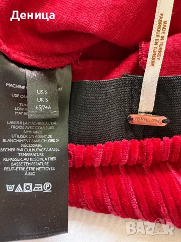Free People Нов Boho червен панталон с разкроени крачоли (Размер S), снимка 10 - Панталони - 55898472