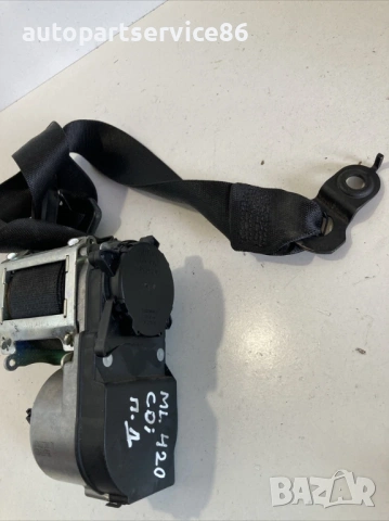 Преден колан за безопасност, дясна страна, за Mercedes ML W164 420 CDI (2007) 00063774-B, снимка 3 - Части - 53885731