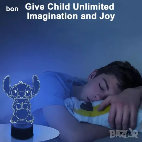 3D LED лампа Lilo Stitch, снимка 7 - Други - 49889454