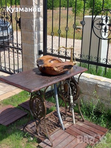 Купа мивка от тиково дърво и мивки от камък, снимка 8 - Градински мебели, декорация  - 36908934