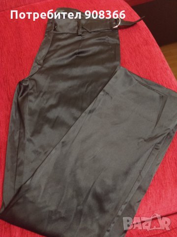 Черен сатенен панталон